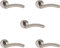 Infinity Decor 5 Set of Internal Arched T-Bar Satin Lever On Rose Door Handles
