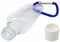 Refillable Plastic Bottles Flip Top Travel Size with Belt Clip Hook Carabiner (5 Pcs,50ml)