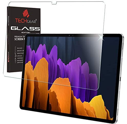 TECHGEAR Anti Glare Galaxy Tab S7+ 12.4 MATTE Glass Edition, Tempered Glass Screen Protector [9H Toughness] [No-Bubble] Designed For Samsung Galaxy Tab S7 Plus / S7+ (SM-T970 / T975 / T976)