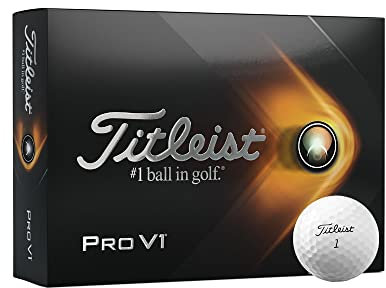 Titleist Pro V1 Golfbälle 12 STK. Weiss (1,2,3,4)