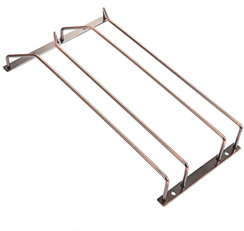 Dianoo Portabicchieri in bronzo da 35,5 cm, 1-3 file, robusta struttura in ferro, elegante finitura in bronzo, facile installazione