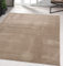 the carpet Marley eleganter Designer Teppich Wohnzimmer, weicher & pflegeleichter Kurzflor Wohnzimmerteppich in Taupe, Teppich 120 x 170 cm