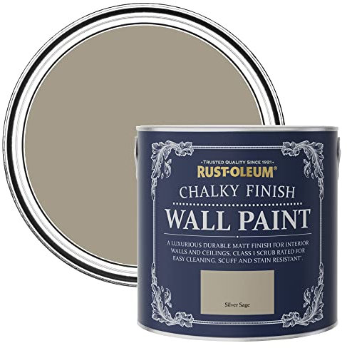 Rust-Oleum Beige Matt Emulsion Wall Paint - Silver Sage 2.5L