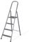 VITO 3 Stufen Stehleiter, Haushaltsleiter 3 Stufen, Alu-Sicherheits-Stehleiter, 3 Stufen Leiter, Mehrzweckleiter, Alu-Sicherheits-Stehleiter, Länge 1,3m EN, 3,9kg - VIEME3