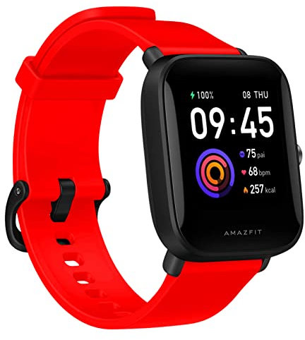20mm Correa para Amazfit Bip U Pro/U/S/Lite/3 Pro y GTS/GTS 2/GTS 2mini (rojo)