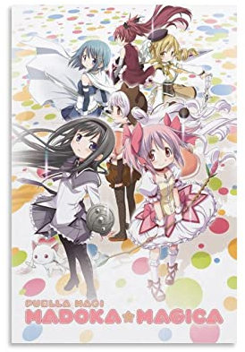 Nilynn Puella Magi Madoka Magica Poster für Schlafzimmer, Ästhetik, Bilddruck, Leinwandbild, 20 x 30 cm, ungerahmt