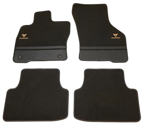 Seat 5FG863011MLOE Fußmatten Premium Velours Textilfußmatten 4X Stoffmatten, mit Cupra Schriftzug/Logo