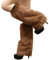 Altsuceser Plüsch-Beinstulpen aus Kunstfell, für Damen, lange Stiefel, Schuhe, Manschette, knielang, Hipster, warme Socke, Braun, 25 cm