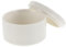 Alipis Boîte Boîte Boîte à Bijoux En Porcelaine Blanche Bidon En Céramique Avec Couvercle Coffret à Bijoux En Céramique Bol à Bijoux Anneaux De Femme Porte-boucles D'oreilles Voyage Bague