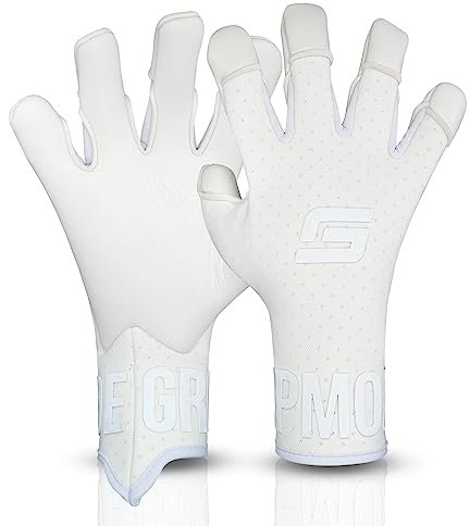 GRIPMODE Torwarthandschuhe Herren Air Whiteout FT - Fußball Torwarthandschuhe mit Belag aus Griptec® für jedes Wetter - Fußballhandschuhe für Kinder, Jugendliche & Erwachsene - Größe 8