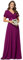 Ever-Pretty Vestidos De Fiesta Muj A-línea Vestidos de Fiesta Escote en V Manga Corta Gasa Corte Imperio para Mujer Fucsia 38