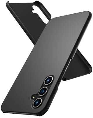 Veaipi Handyhülle für Samsung Galaxy A54 5G Hülle,Linsenschutz Stoßfest Fingerabdruckfest Mattierte Textur PC,Super Abriebfest Leichte und Glatte Haptik Galaxy A54 5G Smartphone Case Schwarz