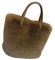 QSCTYG Flauschige Handtasche Kunstfell-Taschen for Damen, pelzige Damen-Handtaschen, Winter-Plüsch-Damen-Umhängetasche, kleine Tragetasche, Clutch, einfarbig 37 (Color : Coffee)