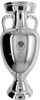 UEFA Euro2024, Tagliato Gioventù Unisex, Argento, 150 mm