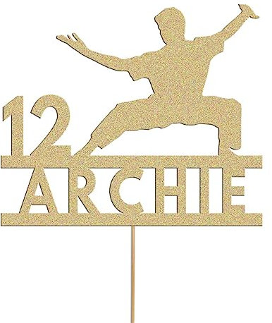 Custom Karate Cake Topper Personalisierte Kuchendekoration für Judo, MMA, Kuchendekoration Jeder Name und Alter
