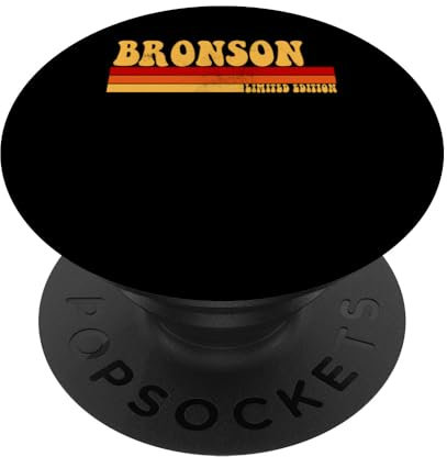 BRONSON Name Personalisierte Idee Herren Retro Vintage Bronson PopSockets mit austauschbarem PopGrip