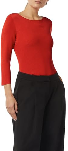 Comma Schmaler Strickpullover mit 3/4-Arm