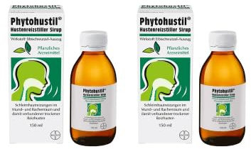 PHYTOHUSTIL Hustenreizstiller Sirup Doppelpackung - Bei quälendem Reizhusten (2x 150ml)