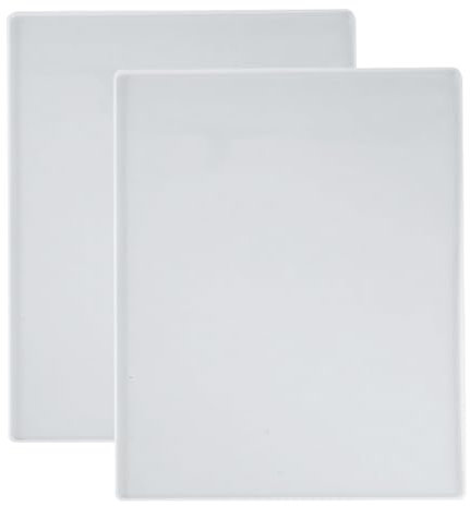 NUOBESTY 2pcs Epoxy Mold for Resin Placemat Making Mold Reusable Writing Board Mat Place Pad