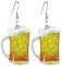 Damen Bier Becher Ohrringe 1 Paare Acryl Ohrstecker Oktoberfest Ohrringe Diamant Ohrschmuck Ohrstecker Herren Ohrringe Mädchen Ohrringe lustig Stecker für Damen Männer Mädchen Karneval