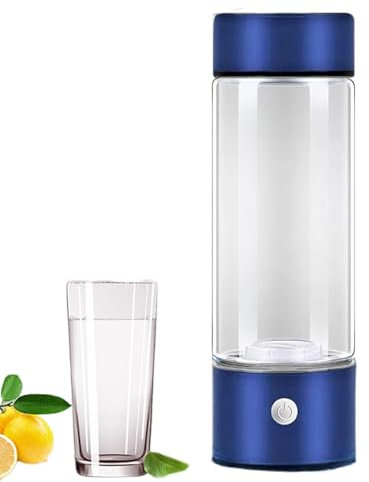 Botella de agua portátil,Botella de agua de hidrógeno | Taza de agua antideslizante recargable por USB,Taza de agua de calidad alimentaria de 420 ml, botella extraíble para deportes al aire libre