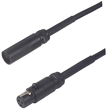 LALADEFIEE 1m Mini Xlr Male to Female Audio Cable Small Microphone Xlr Extension Cord for Camera High-fidelity Shielded Stylish Design