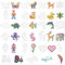 20 Placas de Cuentas Para Planchar, 5mm Hama Beads Plantillas, plantillas transparentes con 20 tarjetas de colores para niños, para Niños Adultos Artesanía DIY Manualidades, Regalopara Niños y Niñas