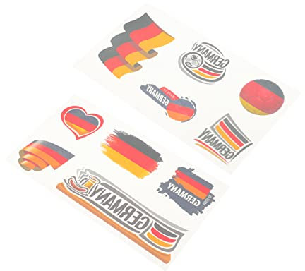 Beaupretty Elegant Football Sports Fan Body Stickers Decorative Accessories Easy to Apply Remove