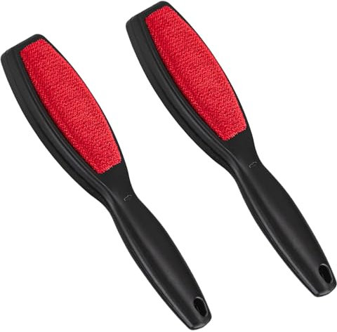 ExcellaElite 2 Pack Clothes Brush Fluff Remover,Reusable Lint Brush for Clothes,Double-Sided Travel Lint Brush,Magic Cloth Brush,Easy to Carry,for Gently Cleaning of Fluff in Clothes carpets Pet Hair