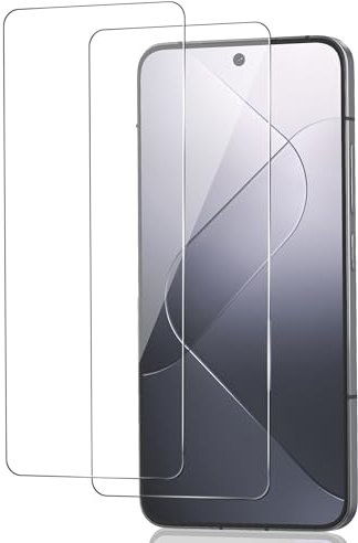 ICESPRING für Panzerglas für Xiaomi 14 Schutzfolie, 2 Stück Fingerabdruck-ID Panzerfolie für Xiaomi Mi 14 Folie, 9H Härte Schutzglas für Xiaomi 14 Panzer Schutz Glas