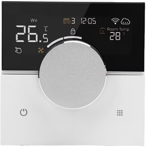 CHICIRIS Mühelose Programmierung, WLAN -fähiger Steuerung, Intuitives Farbdisplay, Flexibler Touch und Design Smart Thermostat, Electric Heating Thermostat mit Platzsparender Installation