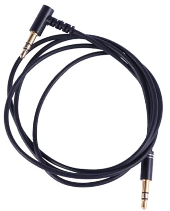 HOMSFOU Male to Male Aux Audio Extension Cable with Mic and Control Button for Cellphone Car Player Compatible with Beats Headphones Black