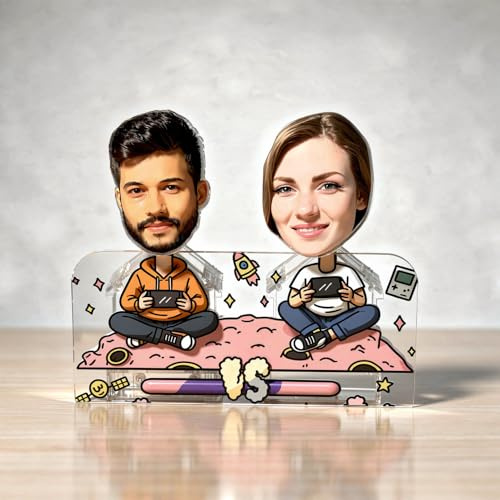 RecontraMago Cabezones Locos Personalizados con Tu Cara – Regalos Adorno Decorativo con Cabeza Móvil – Regalo Original para Navidad y Reyes – Figura Personalizable y Patentada (Gaming)