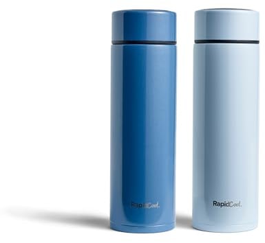 Nuby RapidCool Portable Baby Bottle Maker Duo Pack - Baby Formula Feed in 2 Minutes | Ideal for Travel Bottles and Night Feeds | Pack of 2 (Blue)