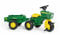 Rolly Toys Dreirad rollyTrike John Deere mit Anhänger rollyKid Trailer (für Kinder von 2 ½ - 5 Jahren, Farbe Grün) 052769