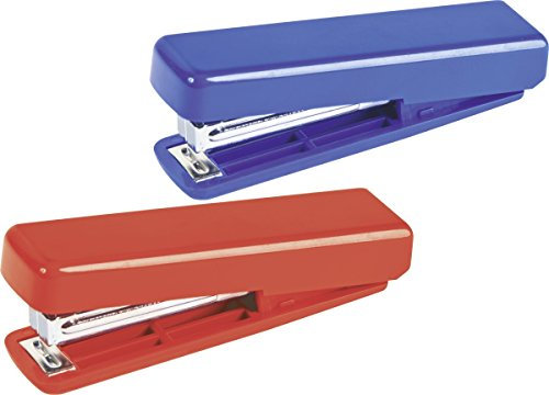 Brunnen 1020608 Taschenhefter, für Klammern der Größe 10, heftet bis zu 10 Blatt) rot/blau