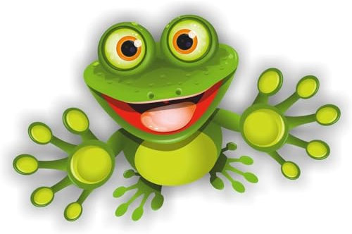 folien-zentrum - Frosch Frog 15,5 x 9 cm - hochwertiger Aufkleber Auto Tuning - OEM & JDM Auto Sticker - Lustige Aufkleber für Auto - Stickerbomb - Autoaufkleber - Made in Germany
