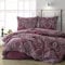 ZIRVEHOME Bettwäsche Set dreiteilig, 240x220 Bettbezug, Baumwolle, Barock Design, Pulse V2