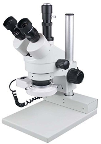 Radical 165Mm Wd 3.5-45X Zoom Stereo Trinocular Pcb Watch Microscope W Circular Led Light And Camera Port