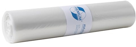 Deiss | Standard-Abfallsäcke | LDPE | 120 l | 37 µm | BxH 700 x 1100 mm | VE 250 Stk | transparent