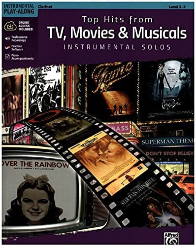 TOP HITS FROM TV MOVIES + MUSICALS - arrangiert für Klarinette - mit Online Audio [Noten/Sheetmusic] aus der Reihe: INSTRUMENTAL SOLOS