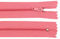 Schnoschi 1 Stück 22 cm Langer Spiralreißverschluss, Nicht teilbar, Altrosa, 3mm Laufschiene Reißverschluss