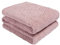 Brentfords Teddy Fleece Throw, Blush Pink, Double, 150 x 200 cm