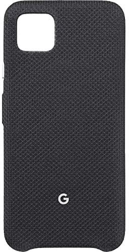 Google Pixel Case for Pixel 4 - Protective Phone Cover with Tailored Fabric and Active Edge Compatible - Official Google Pixel Cover - Just Black