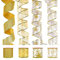 LIHAO 4 Rolle Band für Weihnachtsbaum Deko Weihnachtsbänder Weihnachten Christbaumschmuck Schleifenband Golden Dekoband weihnachtsbaumschmuck für Hochzeit Party Weihnachten (6.3 cm x 6m)