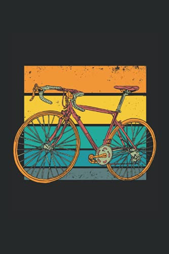 Notizbuch: Retro Rennrad Notizbuch | 6x9 Zoll DIN A5 | 120 Seiten Punktraster | Fahrrad Notizheft | Fahrradfahrer Tagebuch | Radfahrer Geschenk