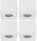 Sweet Led 4x Deckenstrahler IP44 flach bad aus aluminium aufbaurahmen Feuchtraum 65mm hoch Aufbauleuchte Aufbaustrahler 230V Aufputzstrahler Spotleuchte Deckenstrahler Aufputz Spot weiß eckig