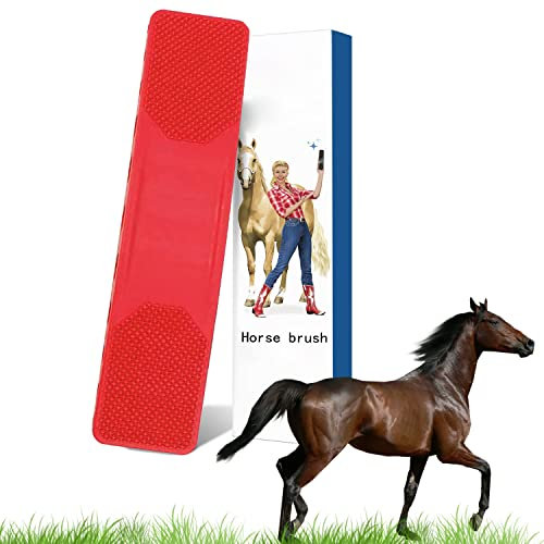 Pferdebürste, Pferde Wurzelbürste, Bürste für Pferd in Gummi, Groomer Für Pferde, 6 In 1 Horse Brush, Horse Grooming Brush, Pferde Massage Kamm, Pferdebürsten zur Reinigung, Pflege, Massage