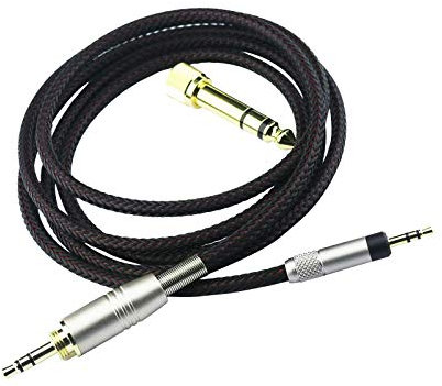 HansnBy Ersatz-Upgrade-Audiokabel, kompatibel mit Bose 700, QC25, QC35 II, QC35, QC45, QuietComfort 25, QuietComfort 35, Kopfhörer mit 6,35-mm-Adapter, 2 m
