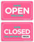 Open Closed Sign (10. Pink)